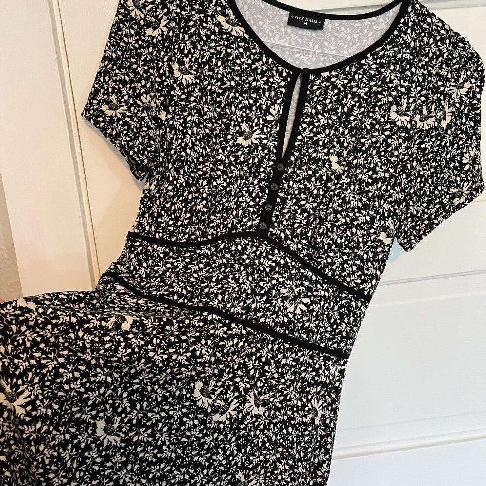 50s Ma Marguerite Dress in Black